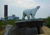 Churchill: Where the north shines bright A polar bear statue greets visitors to Churchill, on the edge of the Hudson Bay in northern Manitoba.