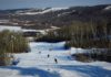Manitoba skiing: Urban trails and rural slopes A downhill ski run is featured on the edge of a valley, in western Manitoba.