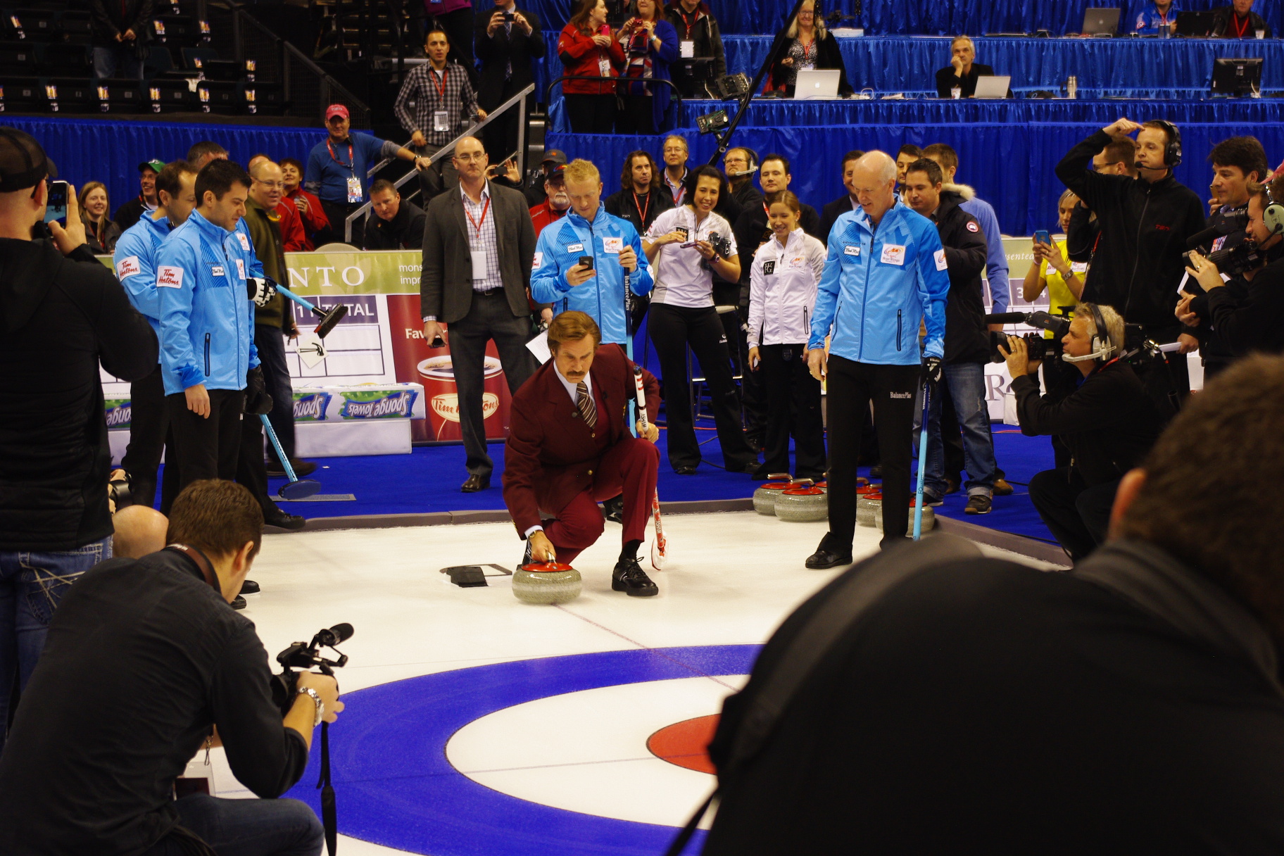 Olympic Curling Throwback: Commentary On Ron Burgundy’s Commentary